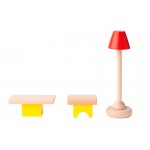 Set mobilier Sufragerie pentru casute de papusi Living Room WoodyLand Set mobilier Sufragerie pentru casute de papusi Living Room WoodyLand